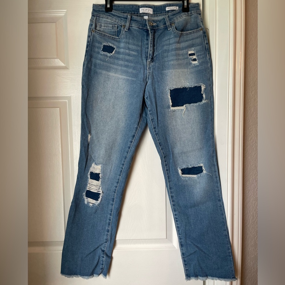 Women’s Sofia Jeans by Sofia Vergara Veronica Straight Leg Size 8